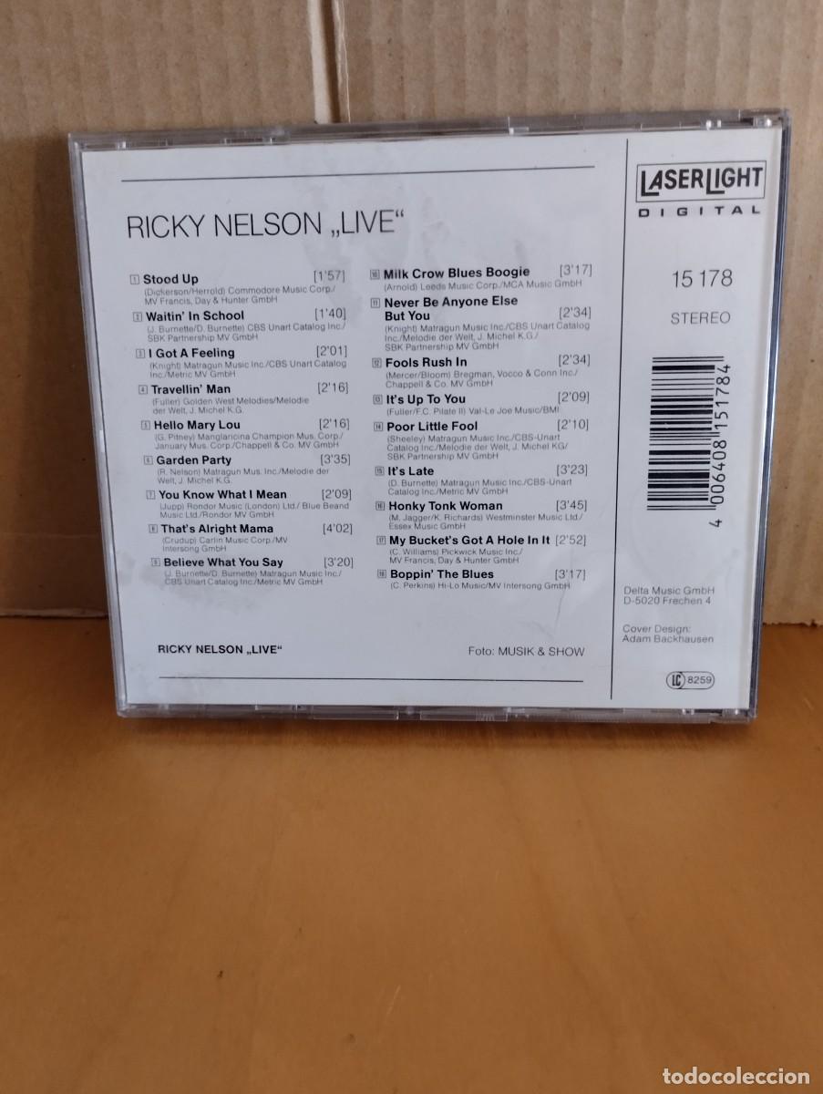 CDs de m&uacute;sica: RICKY NELSON ----- LIVE - Foto 2
