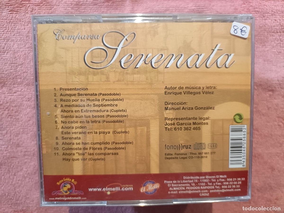 CDs de m&uacute;sica: Comparsa Serenata - Carnaval de C&aacute;diz 2010 - CD. - Foto 2