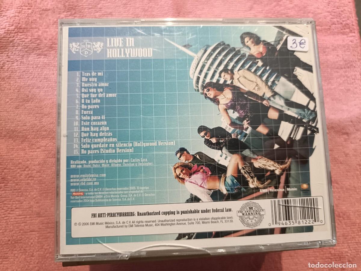 CDs de m&uacute;sica: RBD - Live In Hollywood - CD. - Foto 2