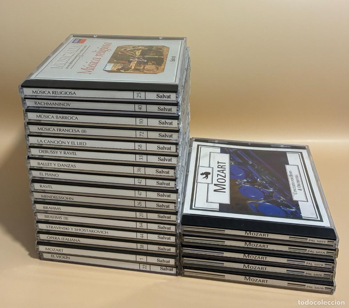 CDs de M&uacute;sica: 21 Cd's. Lote de Musica Clasica. Mozart + Musicalia Salvat (1085CD)