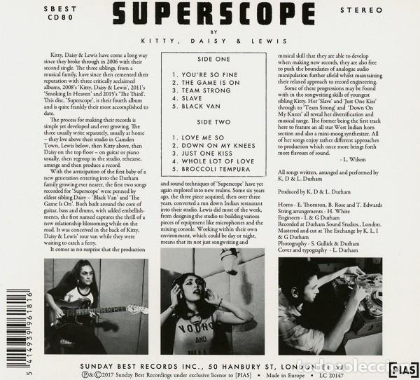 CDs de m&uacute;sica: Kitty, Daisy & Lewis &ndash; Superscope - Foto 2