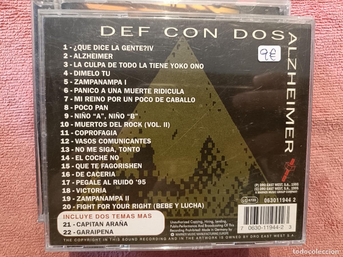 CDs de m&uacute;sica: Def Con Dos - Alzheimer - CD. - Foto 2