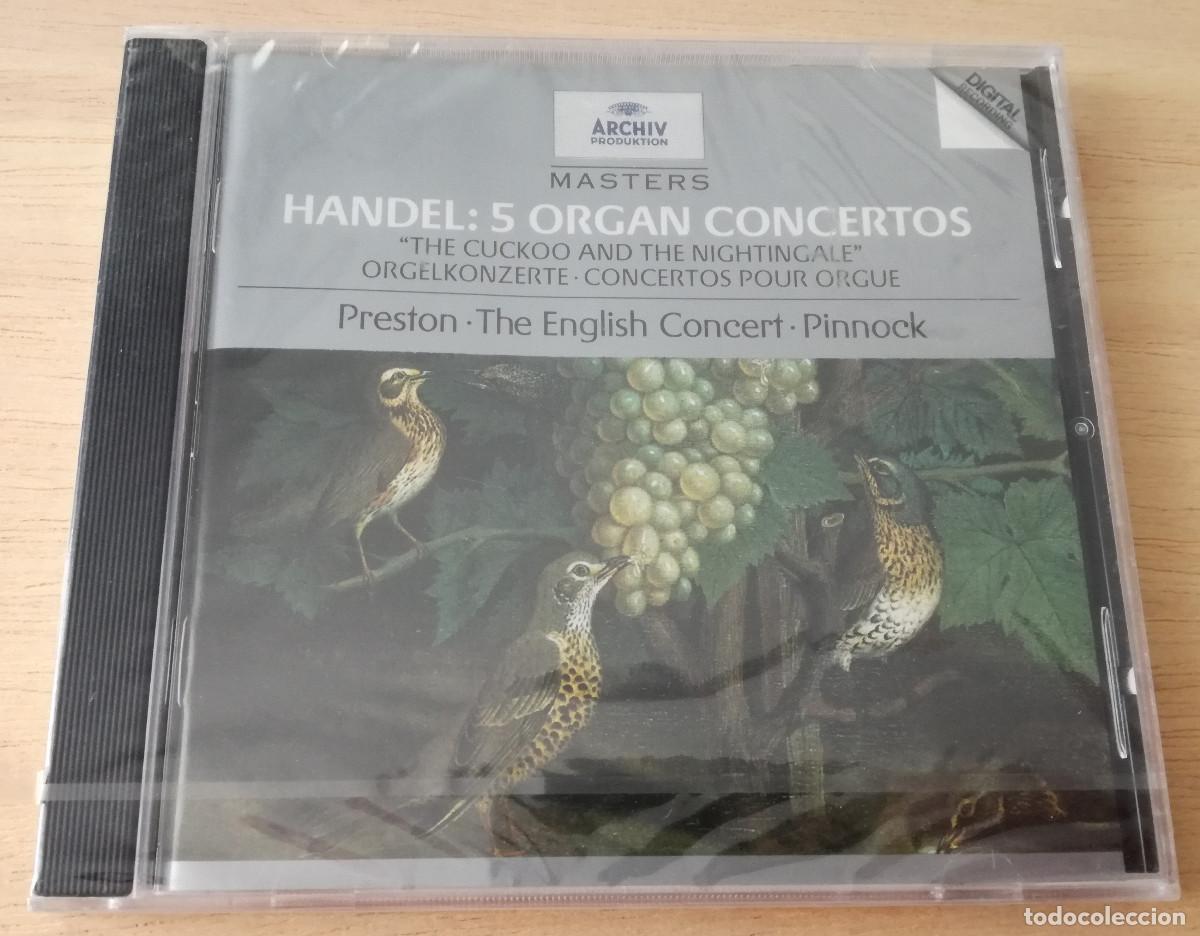 CDs de M&uacute;sica: HANDEL - 5 ORGAN CONCERTOS - PRESTON PINNOCK - ARCHIV - PRECINTADO