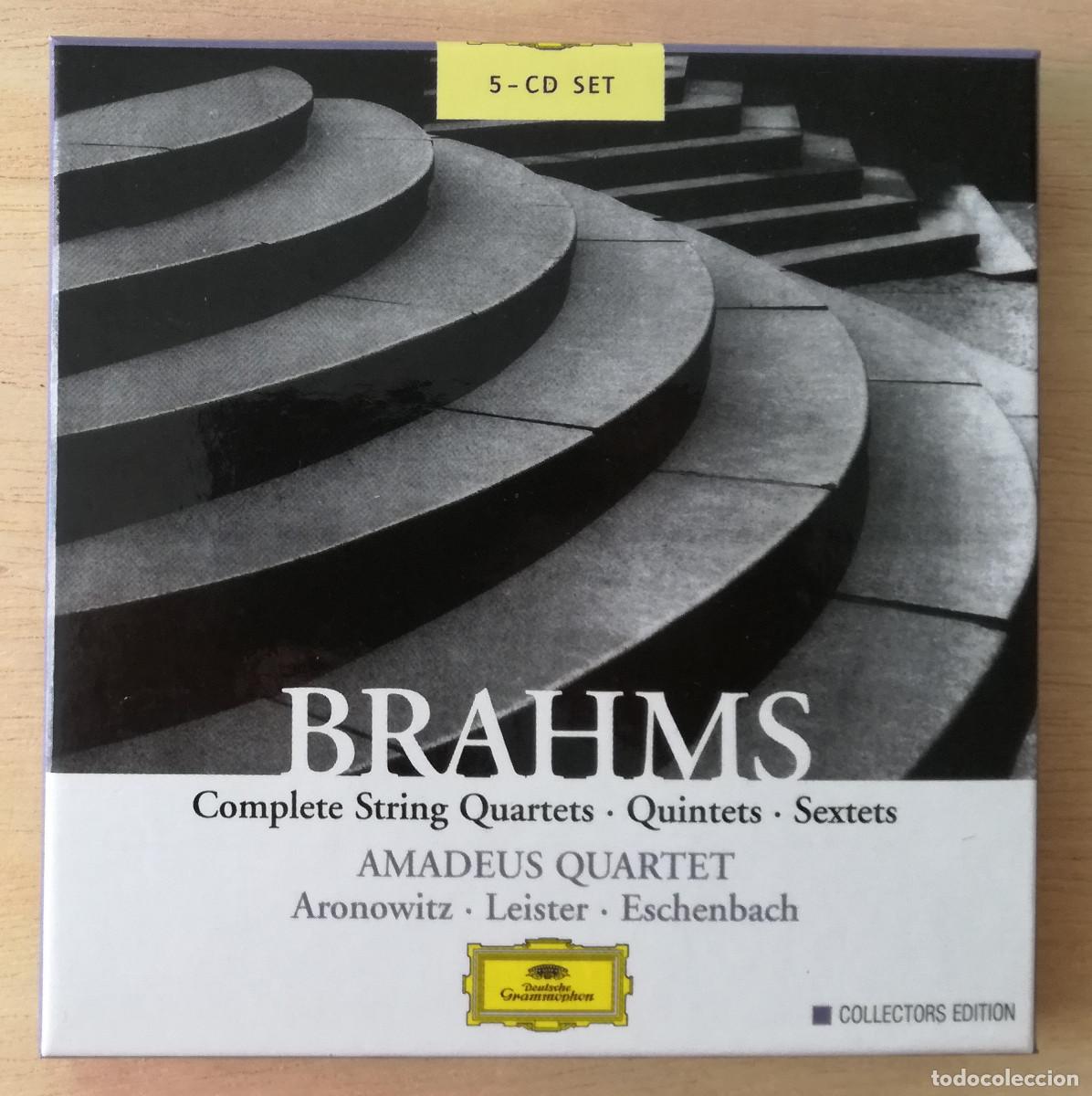 CDs de m&uacute;sica: BRAHMS - COMPLETE STRINGS QUARTETS QUINTETS SEXTETS - BOX 5XCD - DEUTSCHE GRAMMOPHON - Foto 1