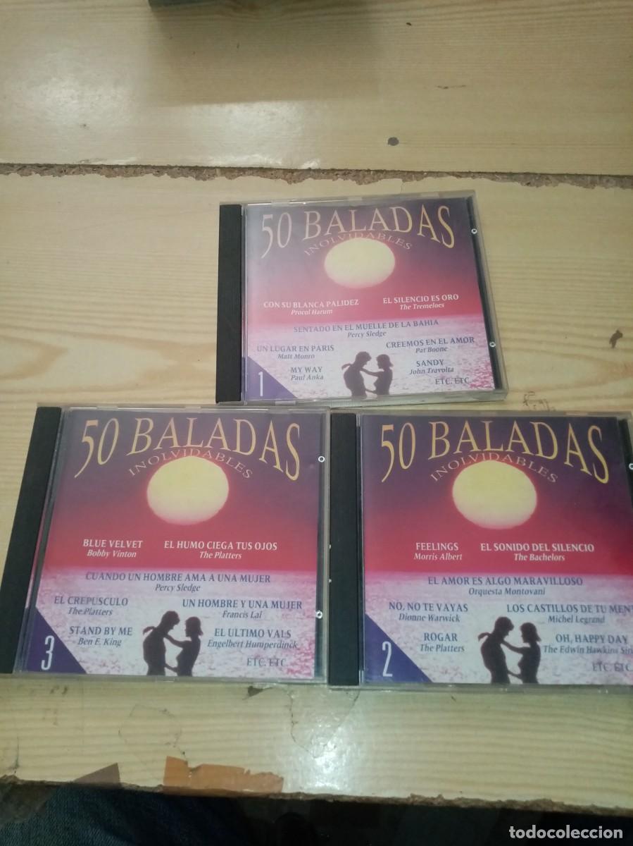 CDs de M&uacute;sica: 50 BALADAS. 3 CD. COMPLETO. C22CD.