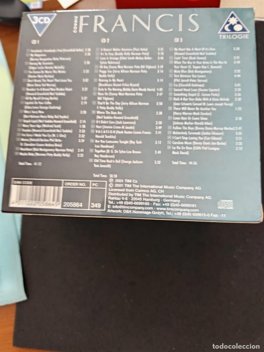 CDs de m&uacute;sica: 3 CD BOX SET. CONNIE FRANCIS. LIPSTICK AND POWDER - Foto 2