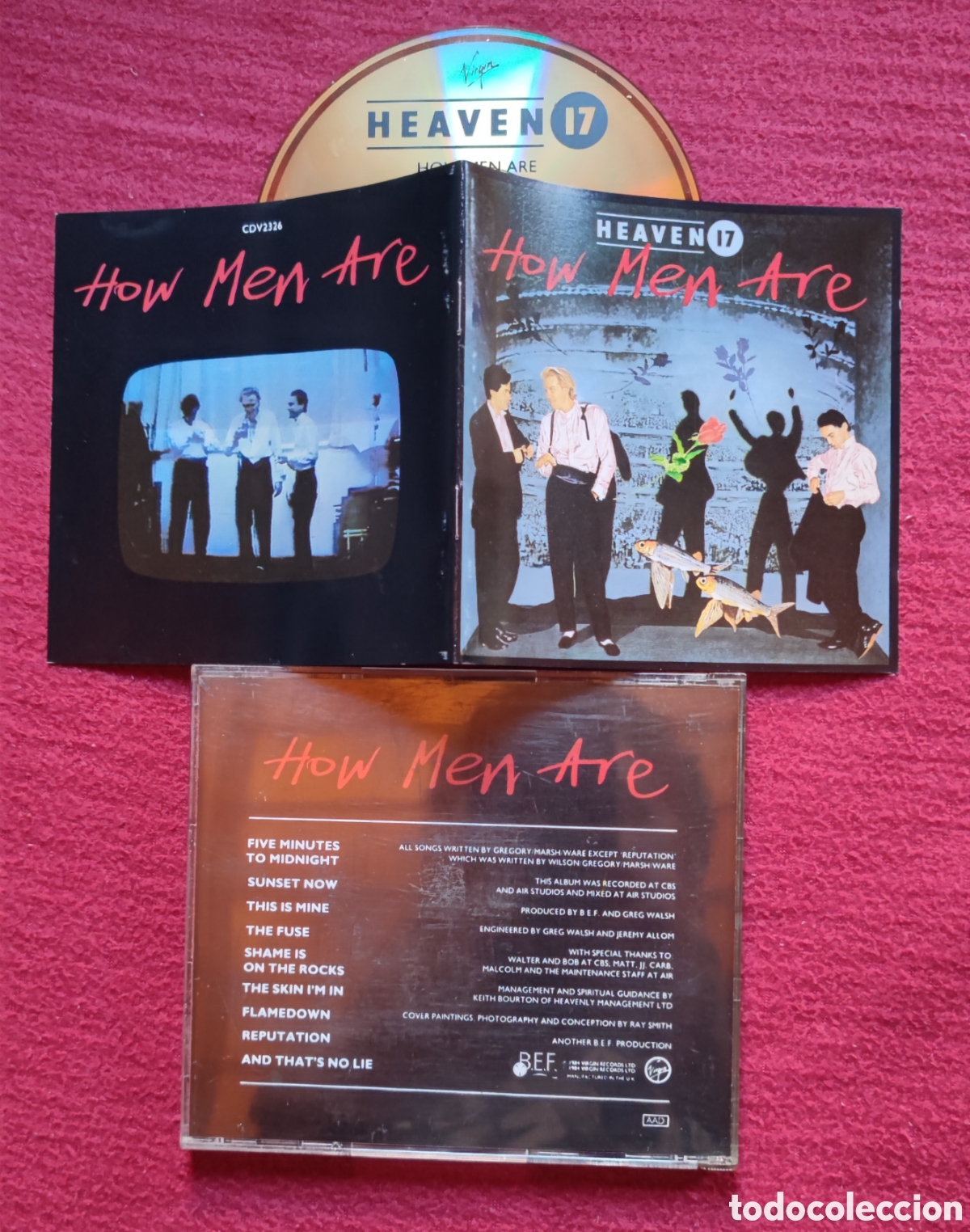 CDs de M&uacute;sica: HEAVEN 17: How Men Are. Cd Edici&oacute;n Original 1984 Virgin Records. Descatalogado, muy raro en Cd.