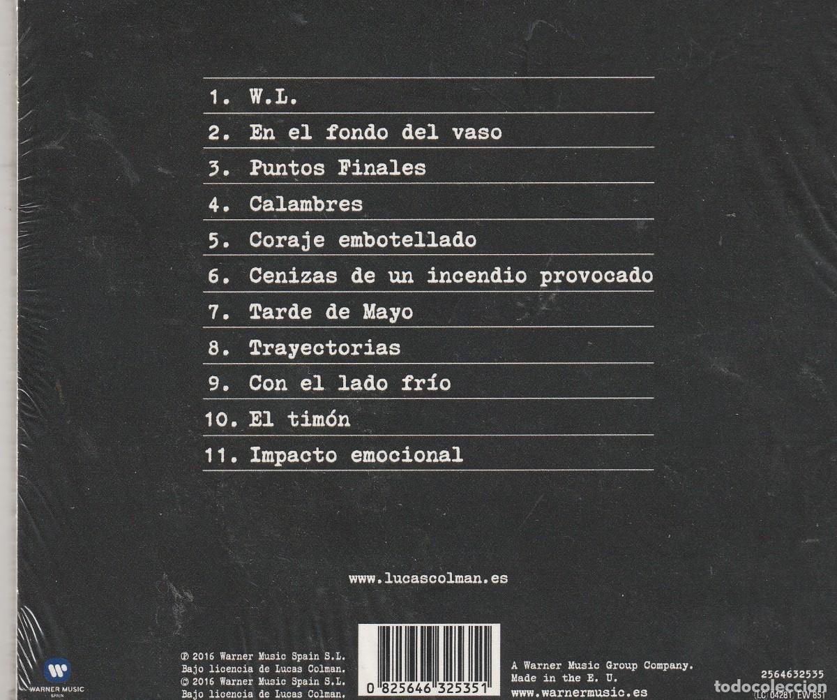 CDs de m&uacute;sica: LUCAS COLMAN-CD, Album-2017-CD DIGIPACK-SIN USO - Foto 2