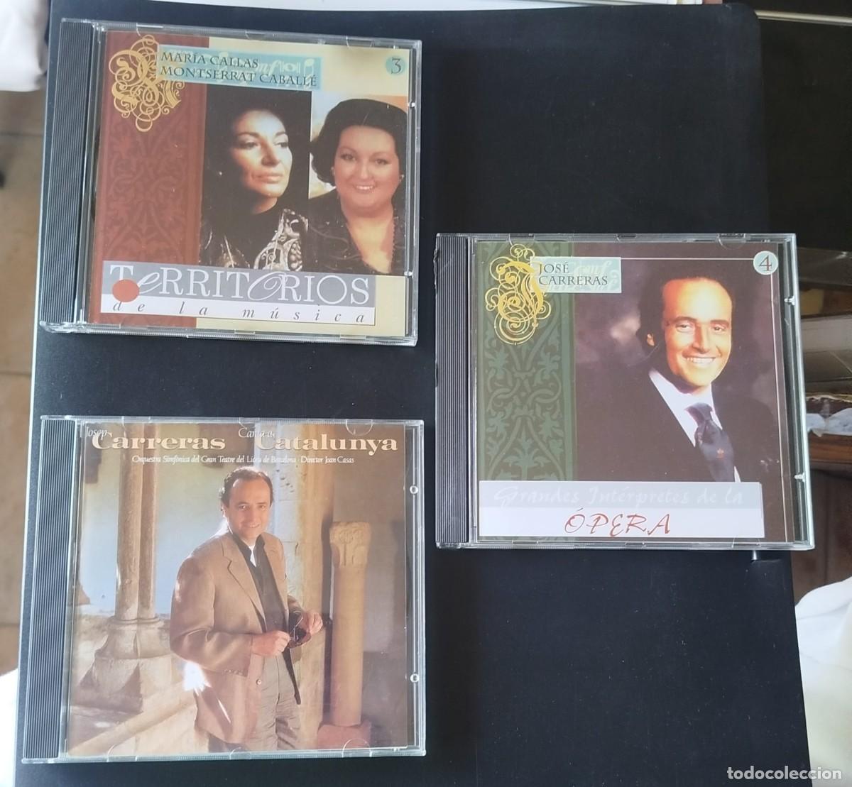 CDs de M&uacute;sica: Lote 3 cds musica clasica Mar&iacute;a Callas / Montserrat Caball&eacute; / josep carreras