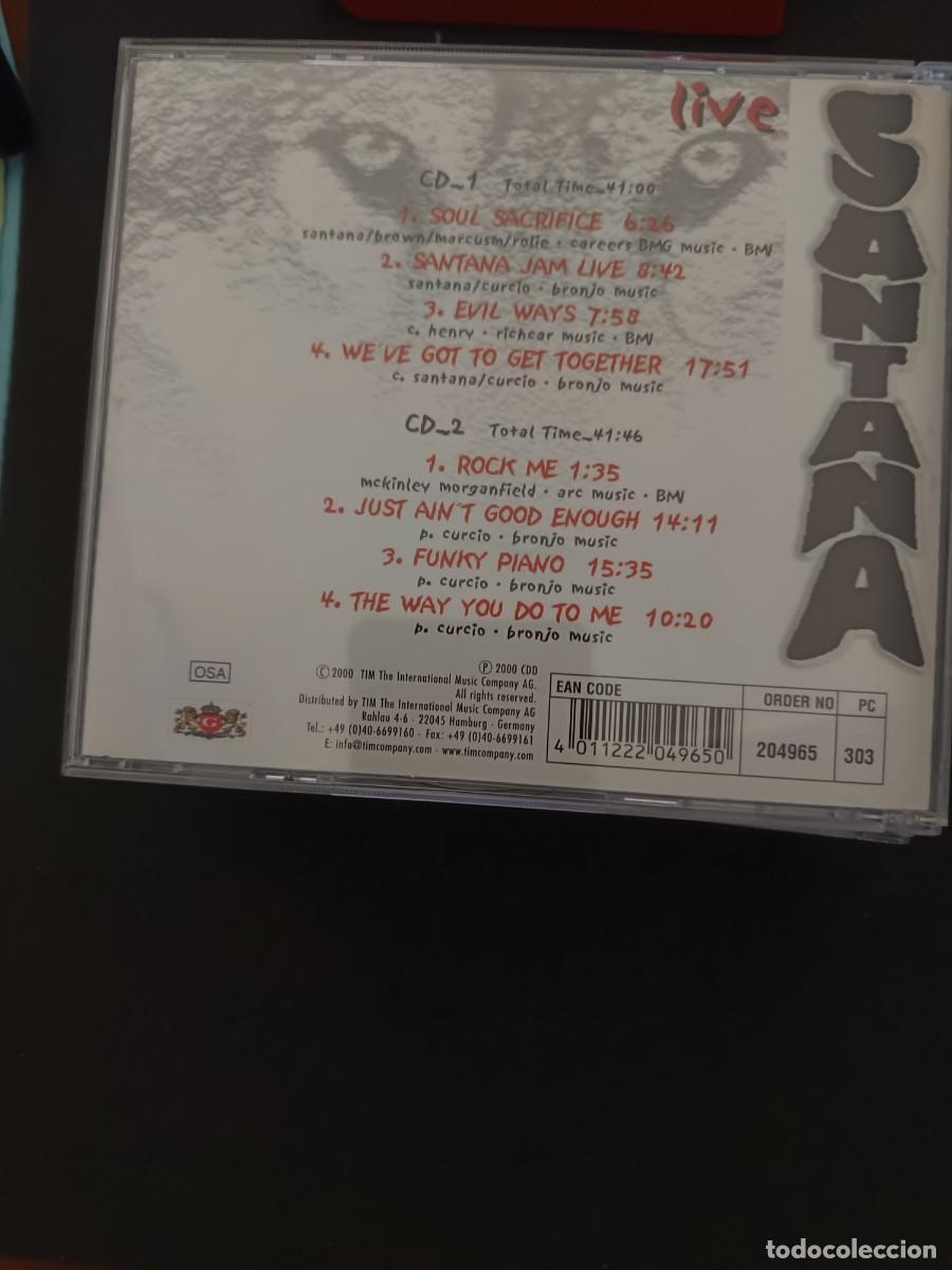 CDs de m&uacute;sica: 2 CD. SANTANA LIVE 2 CD - Foto 2