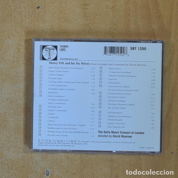 CDs de m&uacute;sica: DAVID MUNROW - HENRY VIII AND HIS SIX WIVES TESTAMENT - CD - Foto 2