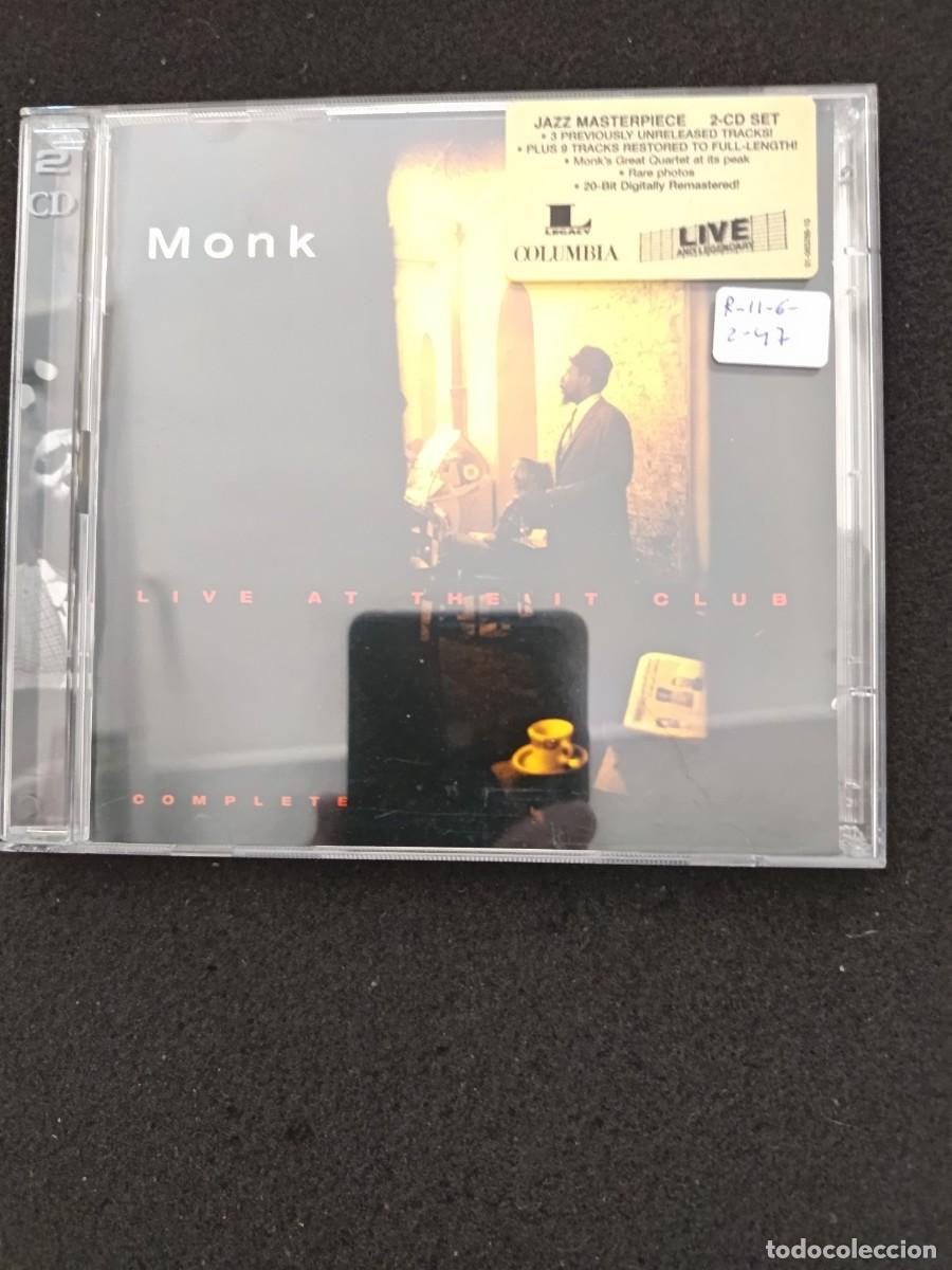 CDs de M&uacute;sica: 2 CD. thelonius monk. live at the it club - complete
