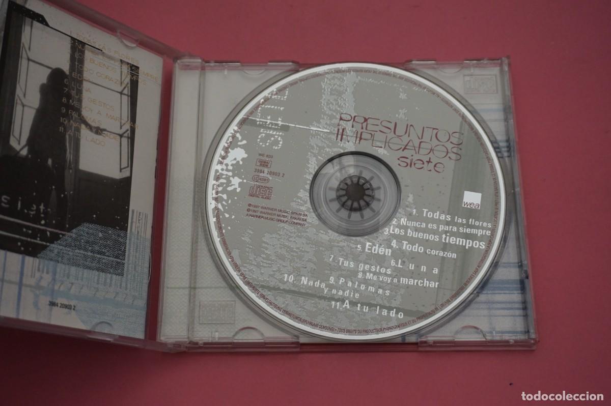 CDs de m&uacute;sica: CD - PRESUNTOS IMPLICADOS - SIETE - DISCO COMO NUEVO - Foto 2
