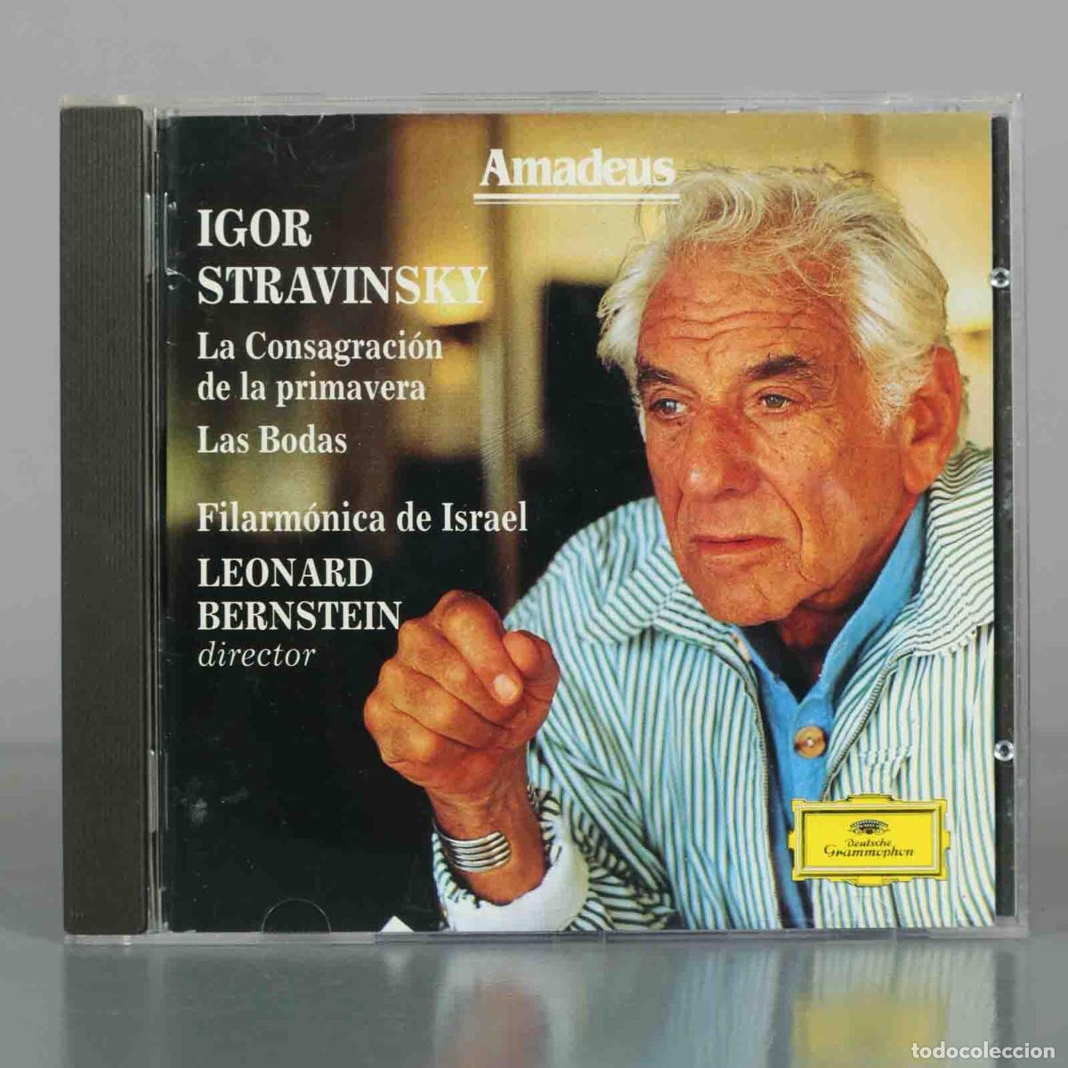 CDs de M&uacute;sica: CD. Igor Stravinsky - La Consagraci&oacute;n de la primavera, Las Bodas - Leonard Bernstein, Filarm&oacute;nica d