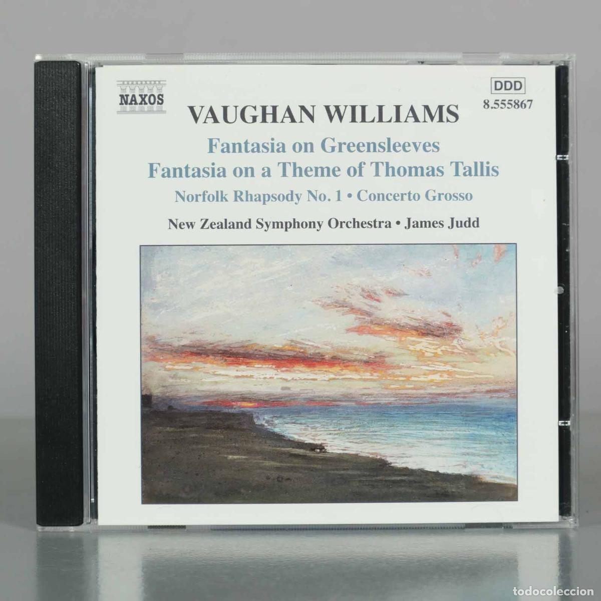 CDs de M&uacute;sica: CD. Fantasia on Greensleeves, Fantasia on a Theme of Thomas Tallis, Norfolk Rhapsody 1, WILLIAMS