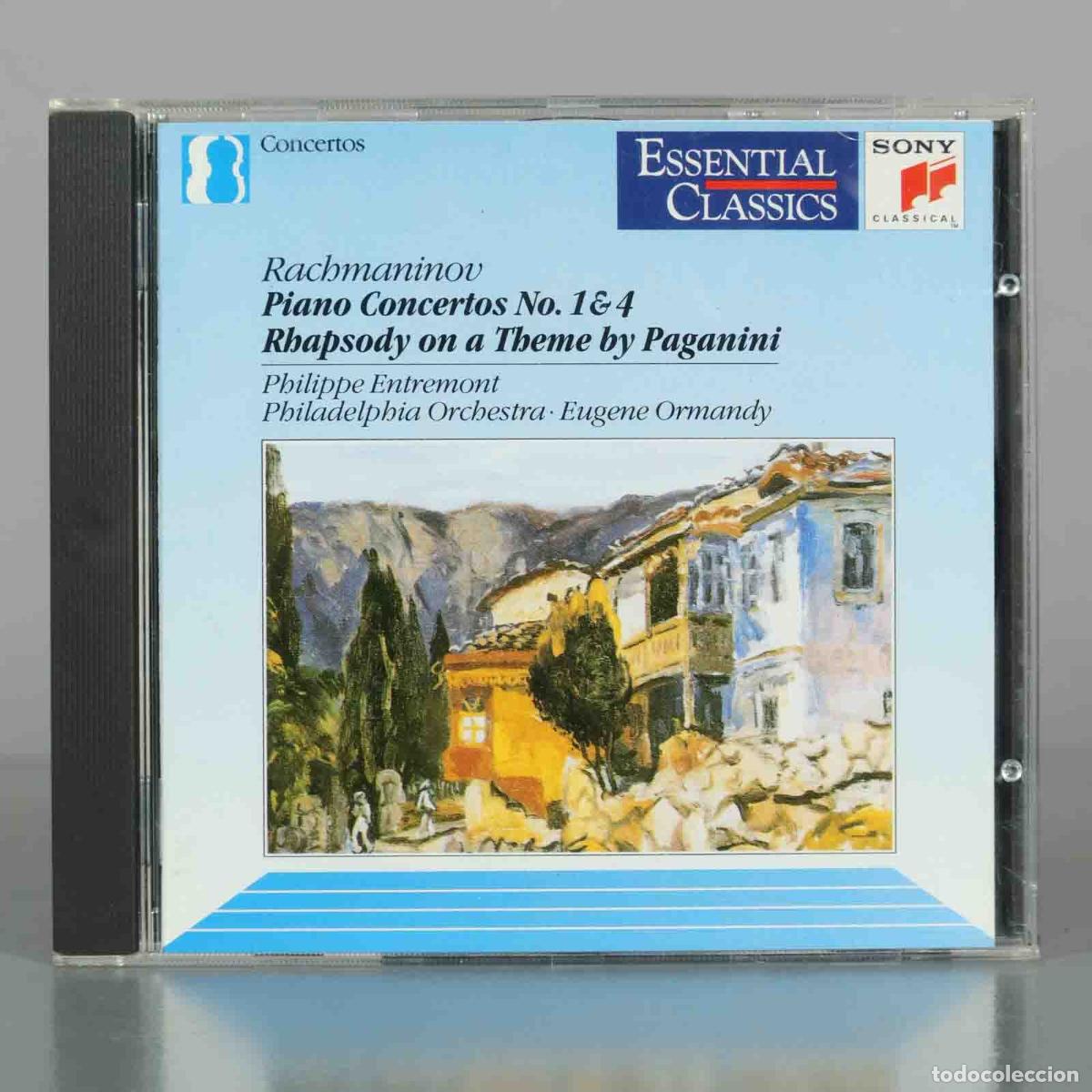 CDs de M&uacute;sica: CD. Rachmaninov - Piano Concertos Nos. 1 and 4, Rhapsody on a Theme by Paganini - Philippe Entremont