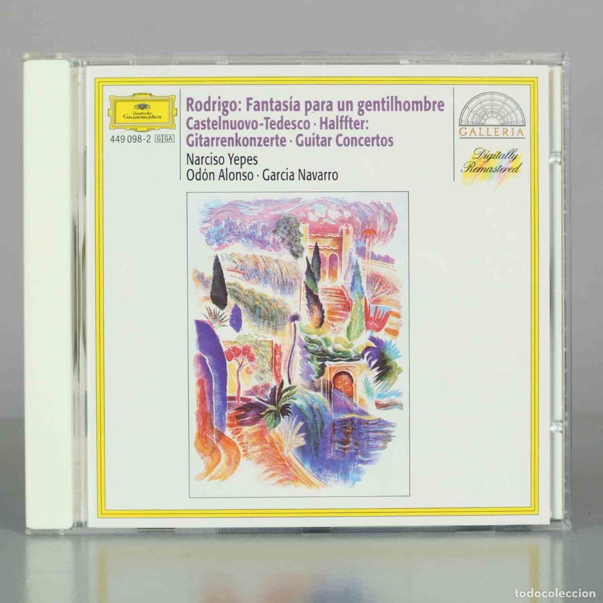 CDs de M&uacute;sica: CD. Fantasia para un gentilhombre - Rodrigo, Castelnuovo-Tedesco, Halffter, Narciso Yepes, Od&oacute;n Alo