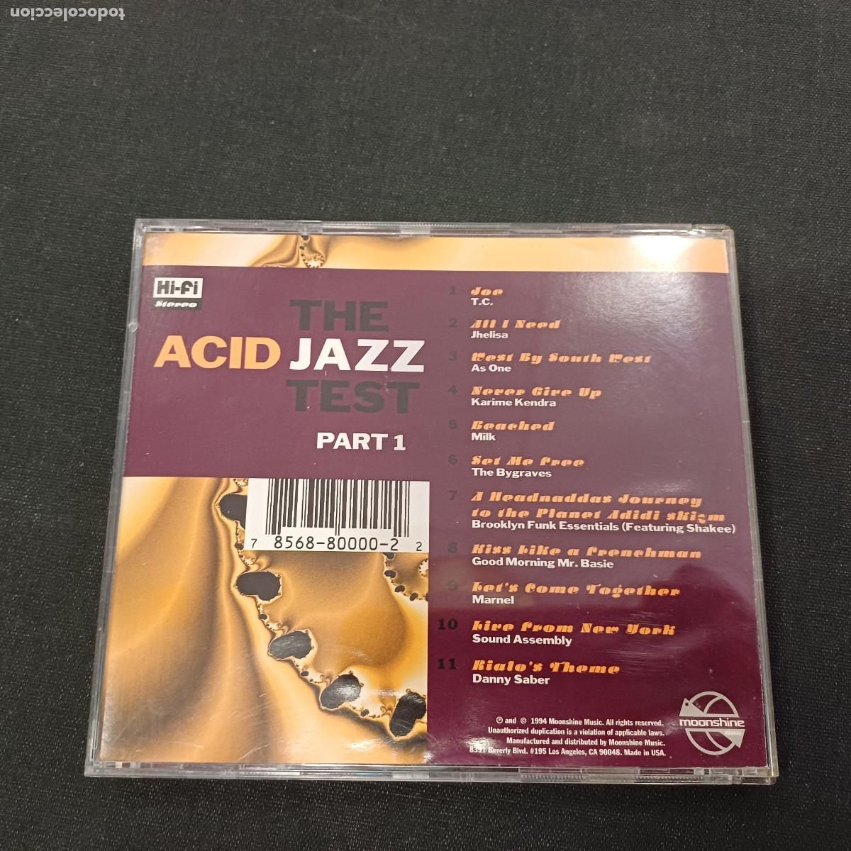 CDs de m&uacute;sica: ACID JAZZ TEST/PART 1/CD. - Foto 3