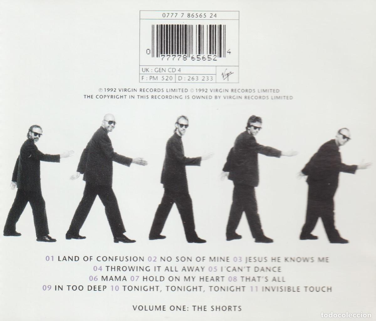 CDs de m&uacute;sica: GENESIS. LIVE. VOLUME 1. THE SHORTS. CD. - Foto 2