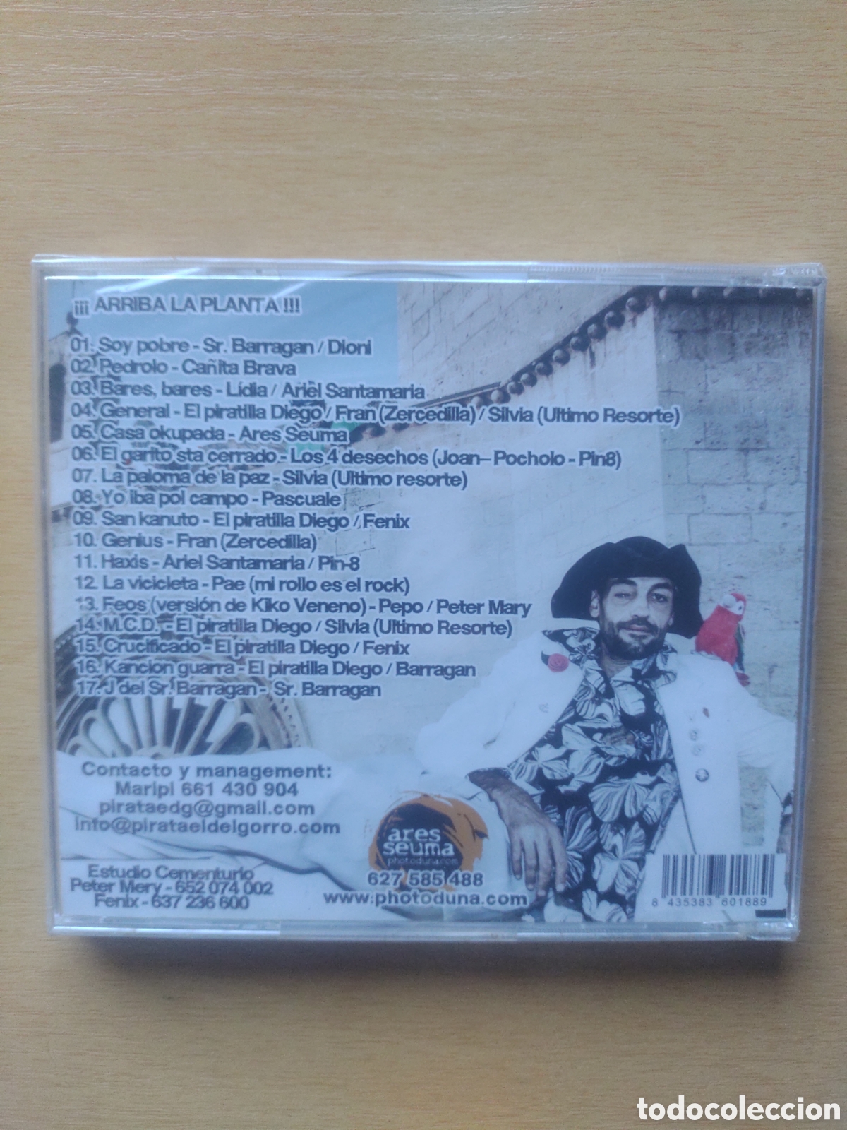 CDs de m&uacute;sica: CD Precintado Pirata El Del Gorro - Foto 2