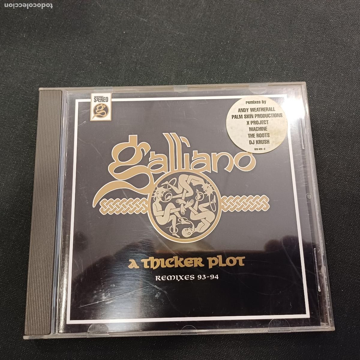 CDs de m&uacute;sica: GALLIANO/A THICKER PLOT/REMIXES 93-94/CD. - Foto 1