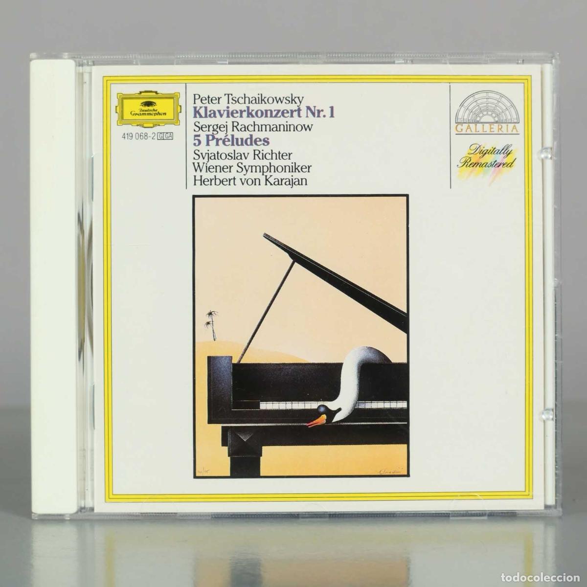 CDs de M&uacute;sica: CD. Tchaikovsky: Klavierkonzert Nr. 1 - Rachmaninow: 5 Pr&eacute;ludes - Sviatoslav Richter, Wiener Sympho