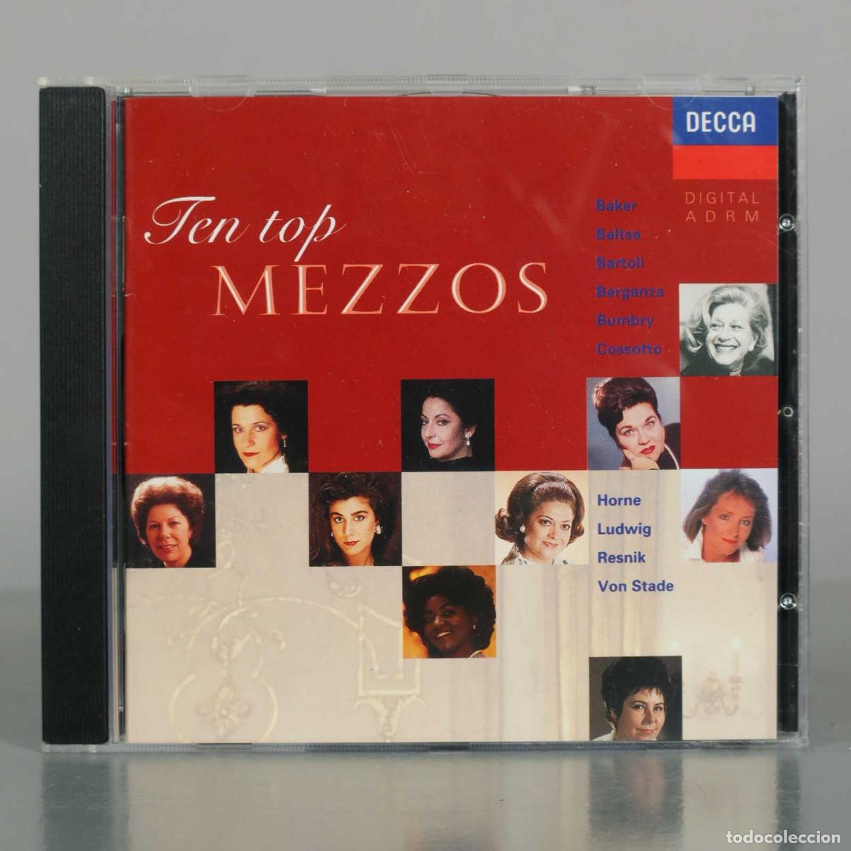 CDs de M&uacute;sica: CD. Ten top Mezzos - Janet Baker, Agnes Baltsa, Cecilia Bartoli, Teresa Berganza, Grace Bumbry, Fio