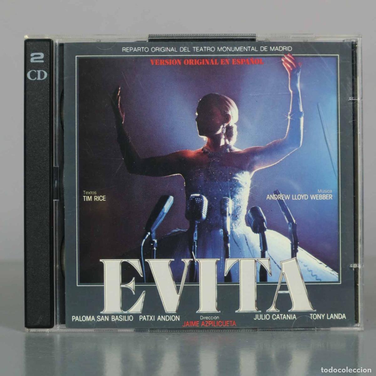 CDs de M&uacute;sica: CD. Evita: Version original en Espa&ntilde;ol - Andrew Lloyd Webber, Tim Rice, Jaime Azpilicueta, Paloma S
