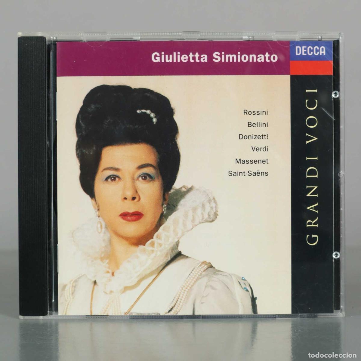 CDs de M&uacute;sica: CD. Giulietta Simionato - Grandi Voci - Rossini, Bellini, Donizetti, Verdi, Massenet, Saint-Sa&euml;ns