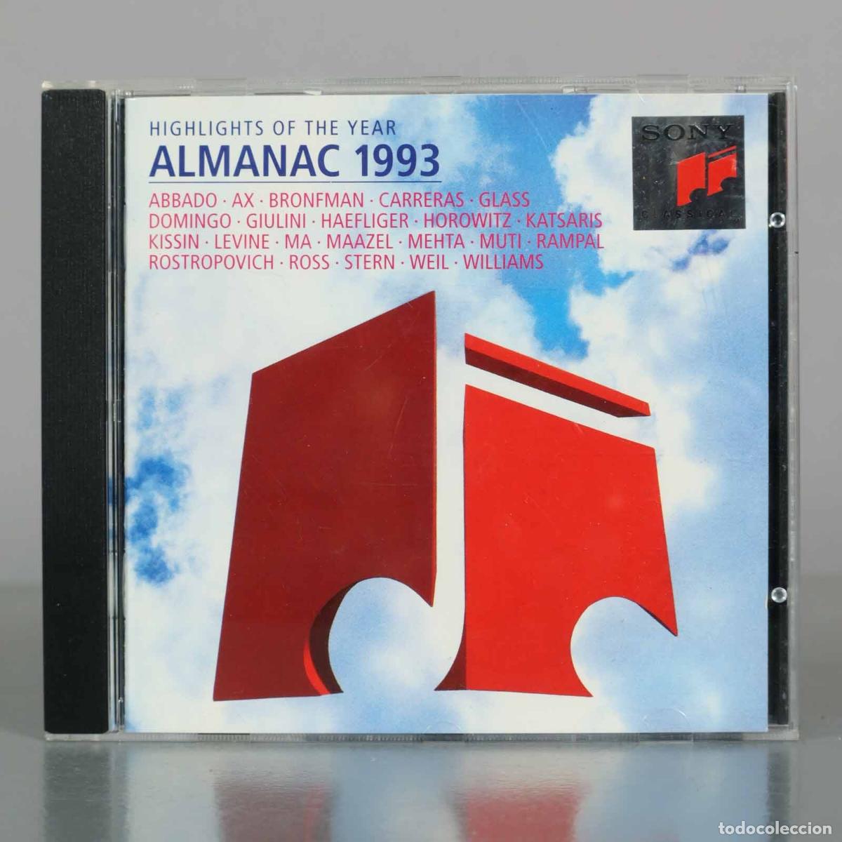CDs de M&uacute;sica: CD. Almanac - Highlights Of The Year - Abbado, Ax, Bronfman, Carreras, Glass, Domingo, 1993