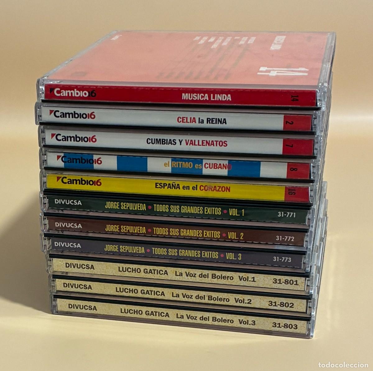 CDs de M&uacute;sica: 11 Cd's. Lote de Musica del recuerdo y ritmos. Lucho Gatica. Jorge Sepulveda (1086CD)