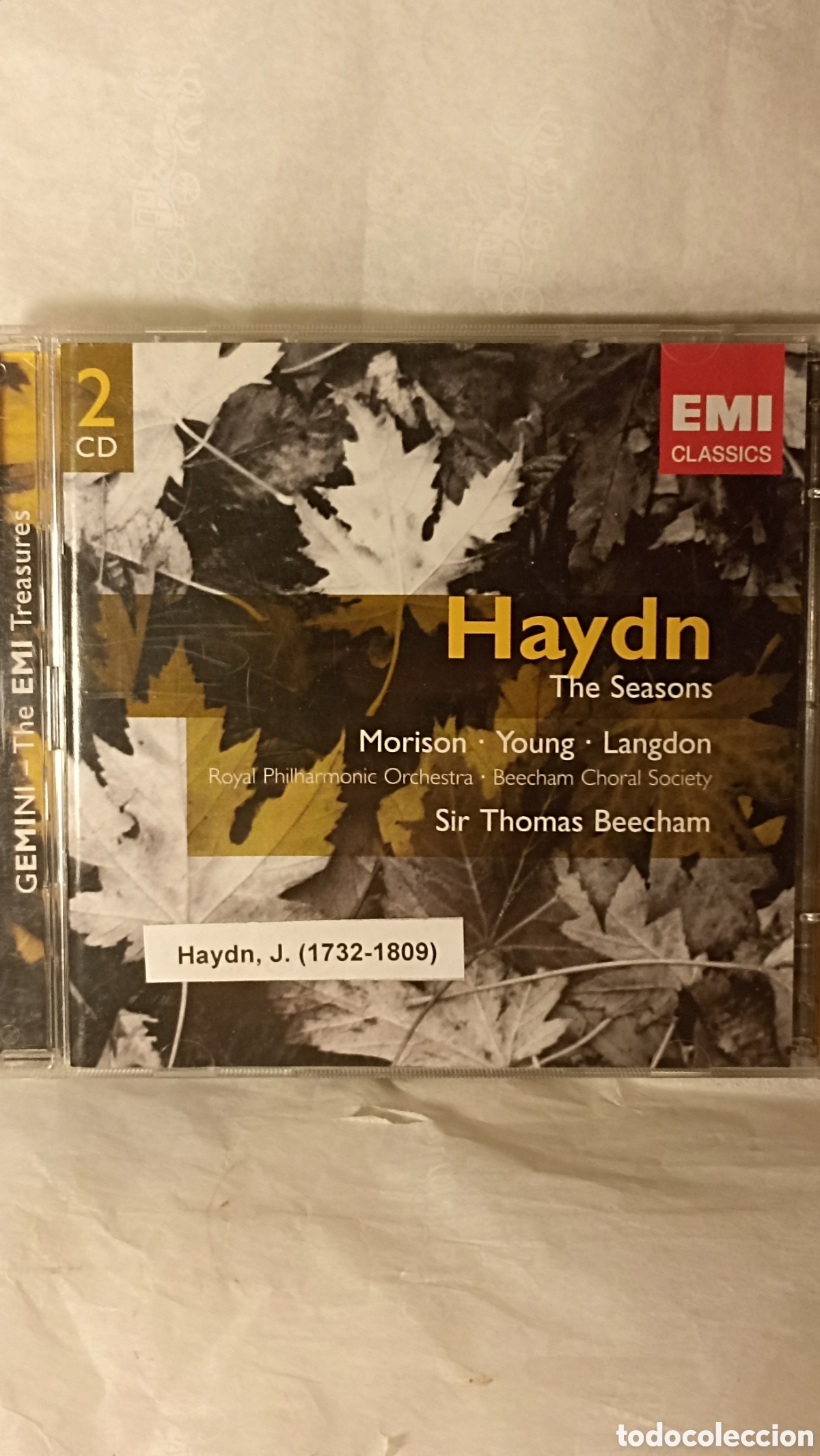 CDs de M&uacute;sica: 2 CDs titulado &rdquo;Haydn: The Seasons&rdquo; interpretado por Sir Thomas Beecham con EMI Classics.