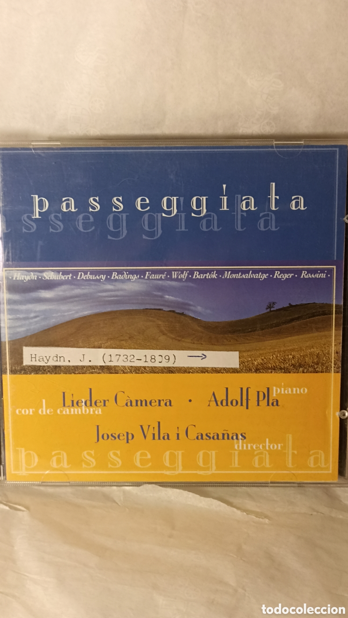 CDs de M&uacute;sica: CD &rdquo;Passeggiata&rdquo; - Cor de Cambra Lieder C&agrave;mera