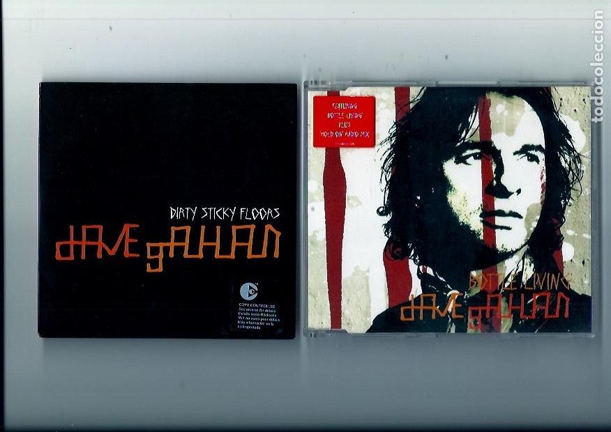 Musik-CDs: DAVE GAHAN. (DEPECHE MODE). ( Bottle living (3 temas). Dirty Sticky floors (2 cd single)