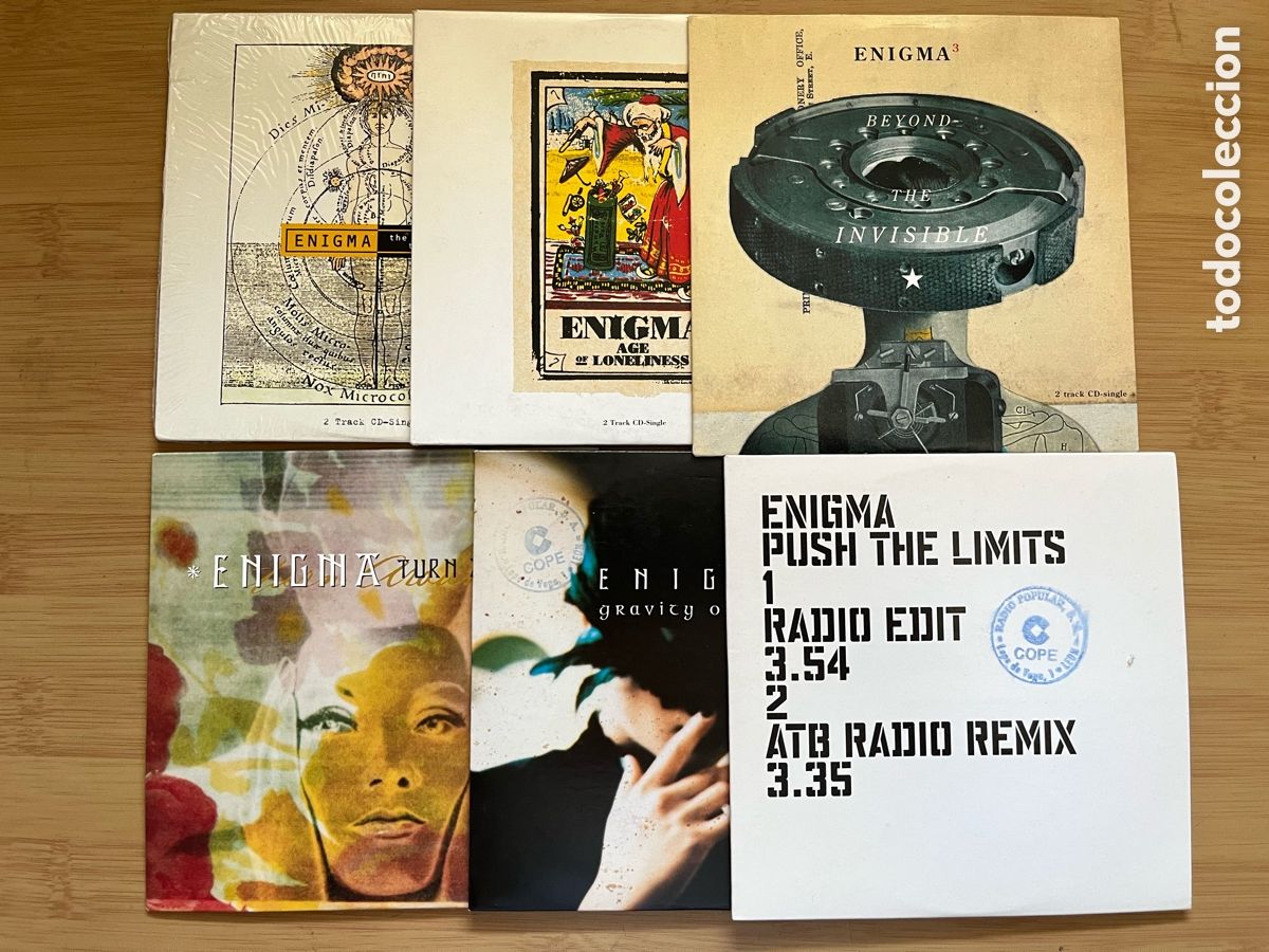 CDs de M&uacute;sica: ENIGMA. Age of loneliness. The eyes of truth. Beyond the invisible. Turn around....... (6 cd single)