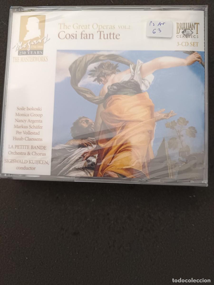 CDs de M&uacute;sica: 3CD SET. MOZART. COSI FAN TUTTE. DIR.: SIGISWALD KUIJKEN. LA PETITE BANDE ORCHESTRA & CHORUS