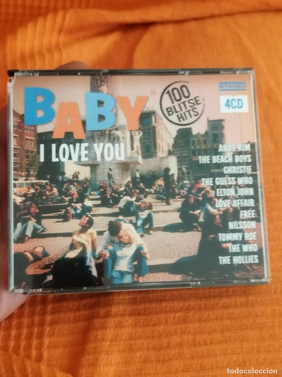CD de M&uacute;sica: Baby I Love You - 100 Blitse Hits. 4 CDs recopilaci&oacute;n. Caja da&ntilde;ada ver fotos. The Who, Free.