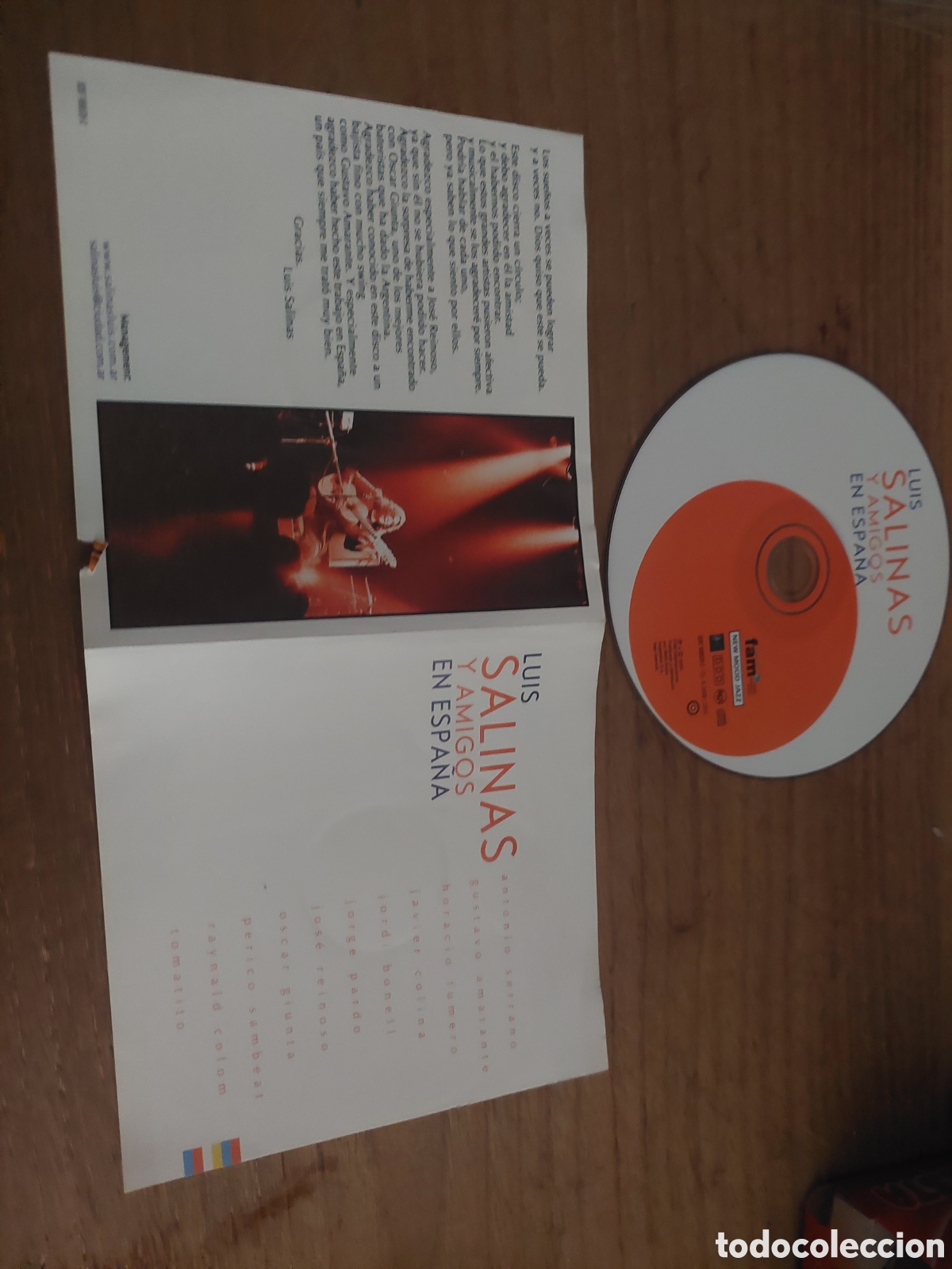 CDs de m&uacute;sica: Cd LUIS SALINAS Y AMIGOS EN ESPA&Ntilde;A S&Iacute;N CAJA - Foto 4