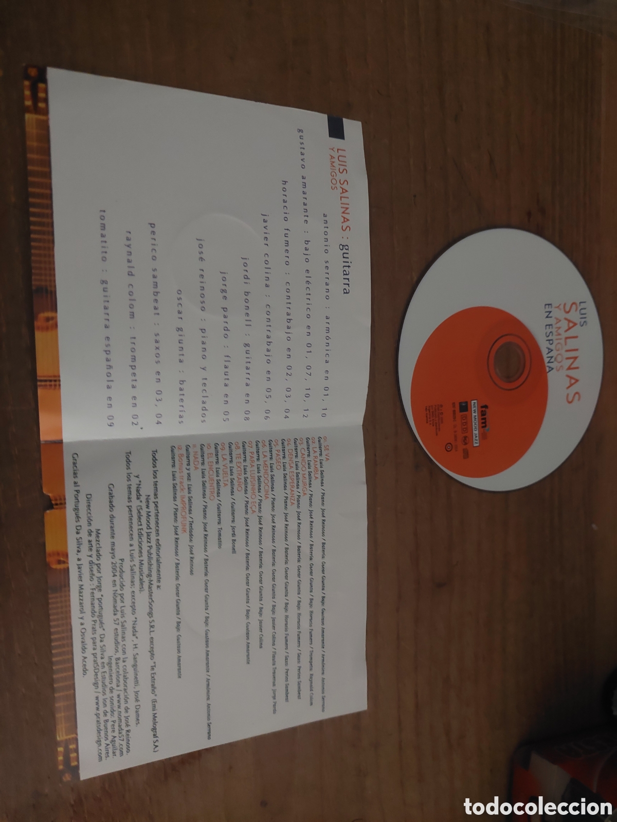 CDs de m&uacute;sica: Cd LUIS SALINAS Y AMIGOS EN ESPA&Ntilde;A S&Iacute;N CAJA - Foto 5