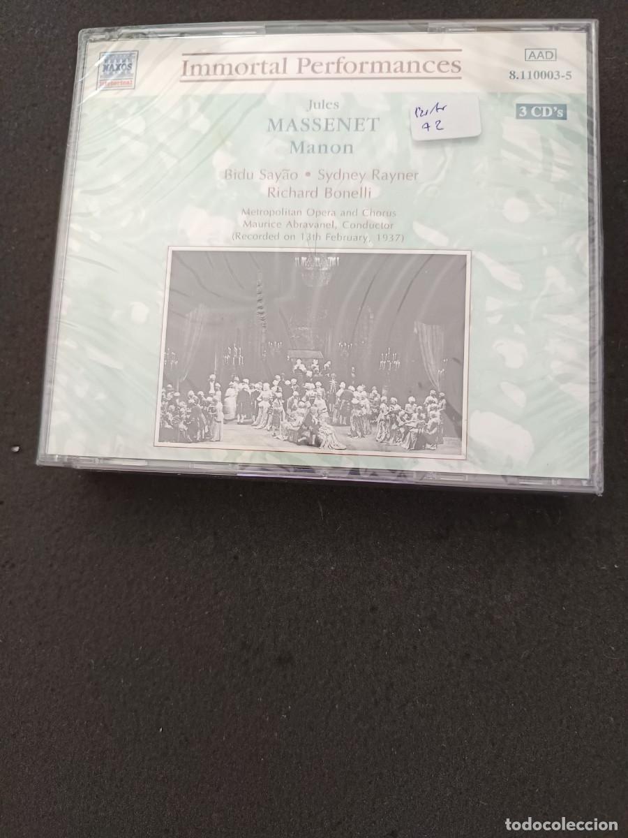 CDs de M&uacute;sica: 3 CD SET. MASSENET: MANON. DIR.: MAURICE ABRAVANEL. (NAXOS IMMORTAL PERFORMANCES)