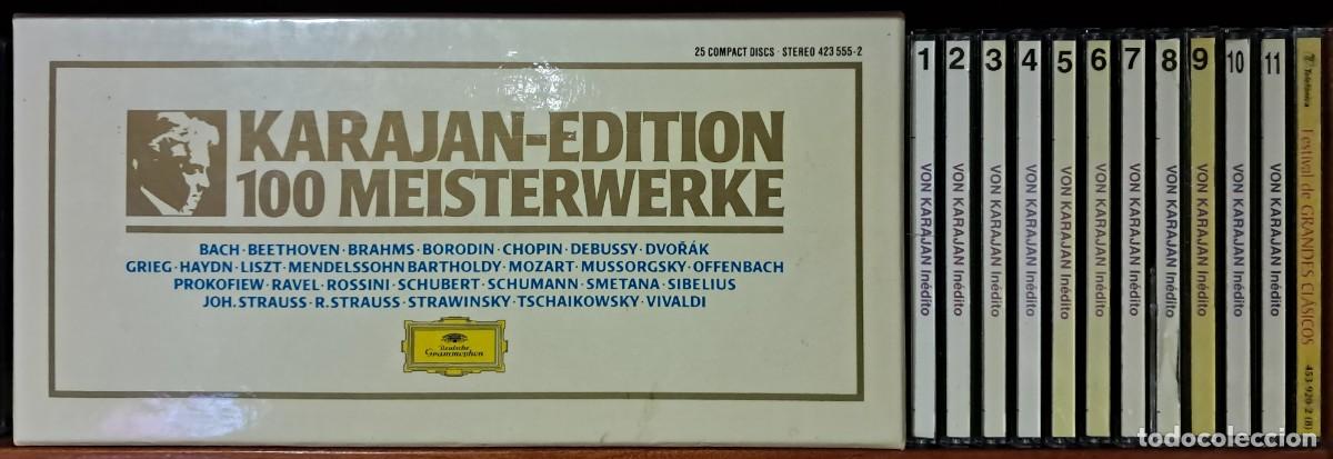 CDs de M&uacute;sica: LOTE 37 CDS: 25 CDS KARAJAN EDITION 100 MEISTERWERKE & KARAJAN INÉDITO 1-11 +1 CD
