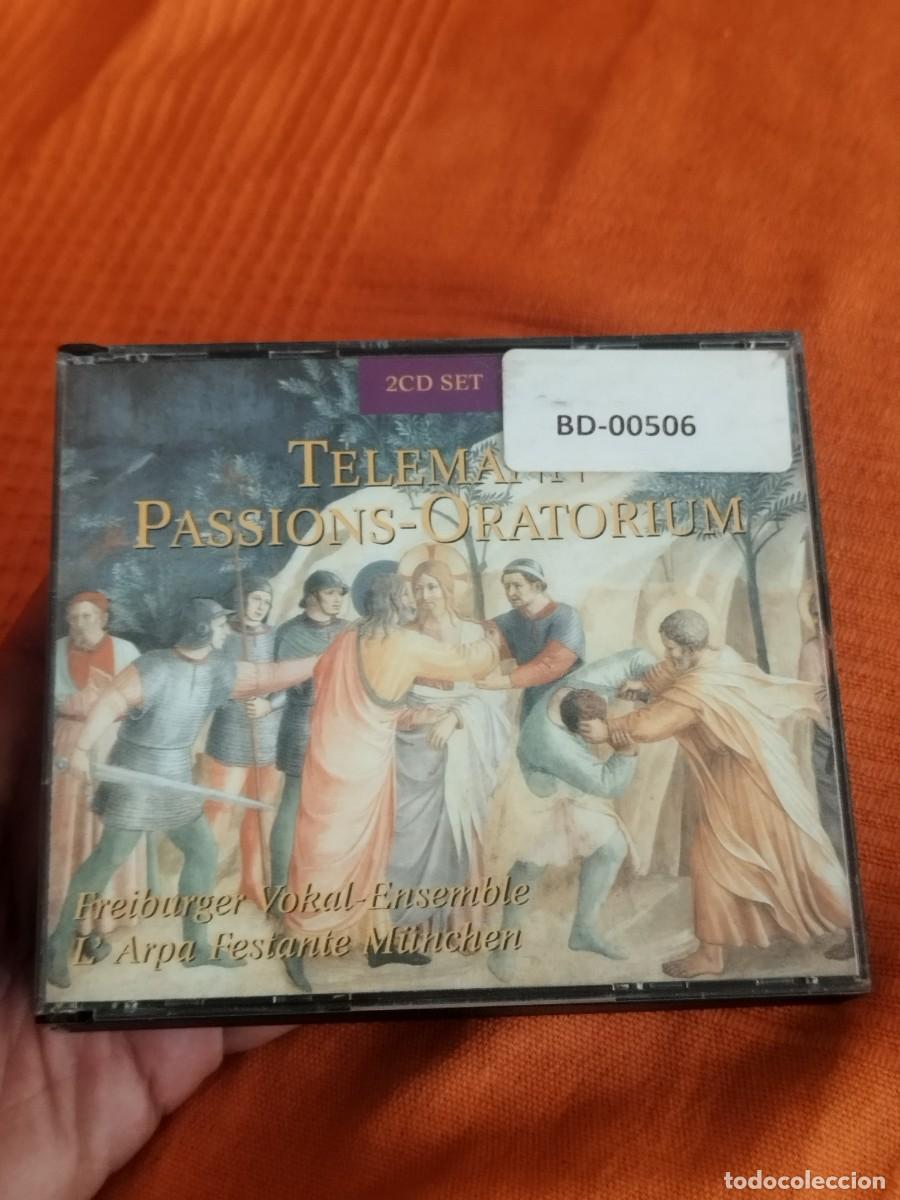 CDs de M&uacute;sica: Telemann* - Freiburger Vokal-Ensemble*, L'Arpa Festante M&uuml;nchen &ndash; Passions-Oratorium. Doble Cd.