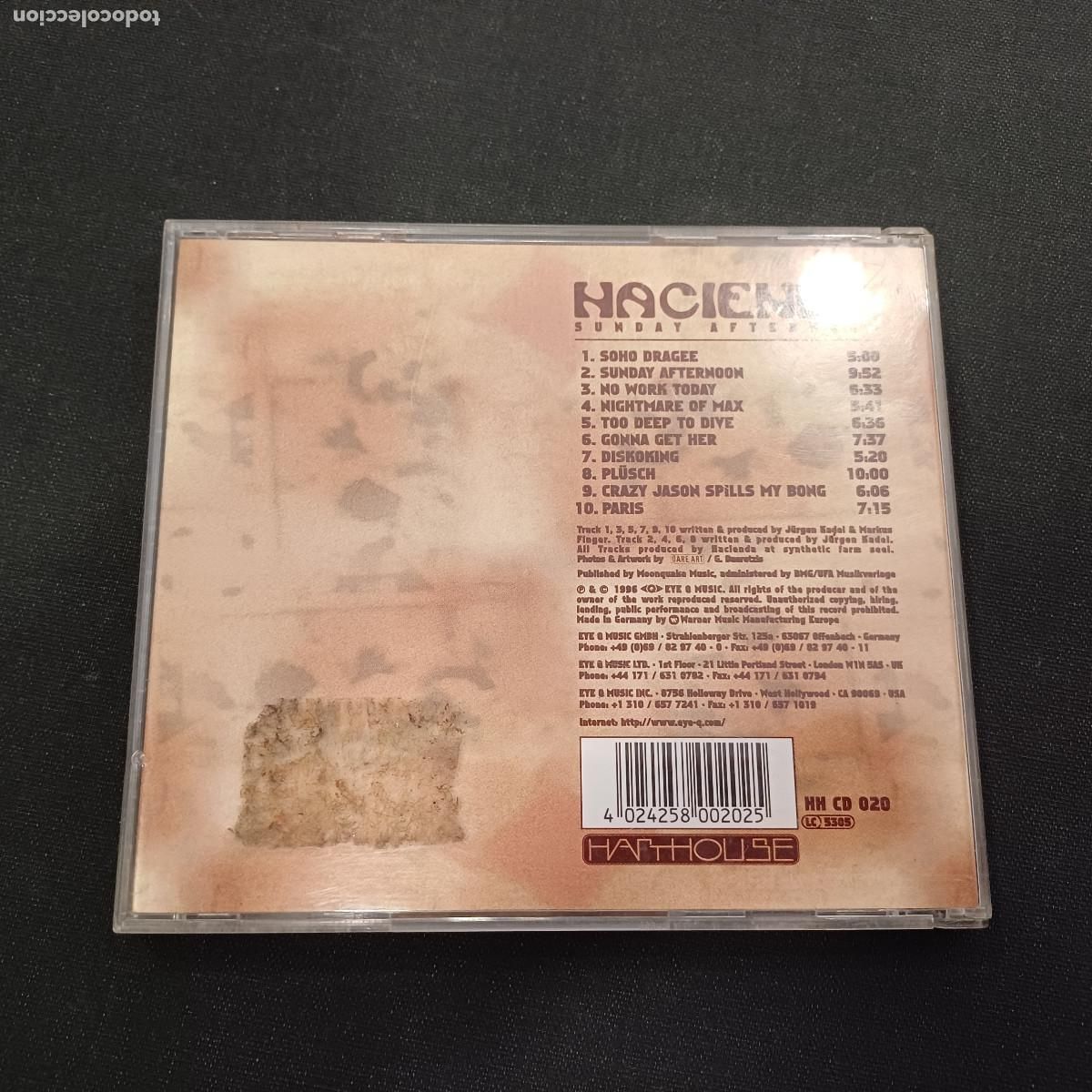 CDs de m&uacute;sica: HACIENDA/SUNDAY AFTERNOON/CD. - Foto 3