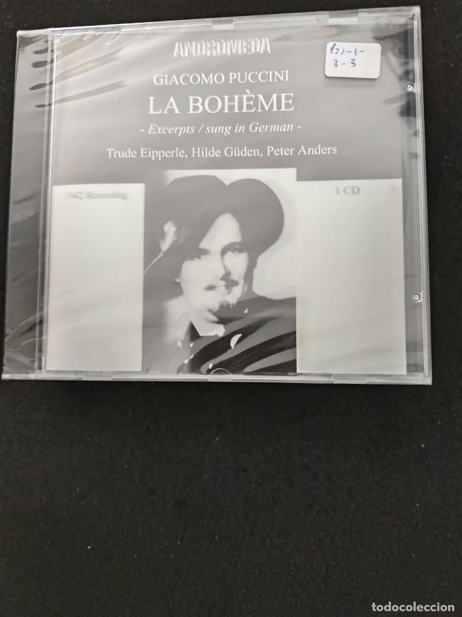 CDs de M&uacute;sica: 1 CD PUCCINI: LA BOH&Egrave;ME. EXCERPTS, CANTADO EN ALEM&Aacute;N. DIR.: HANNS STEINKOPF. GRABADO 1942