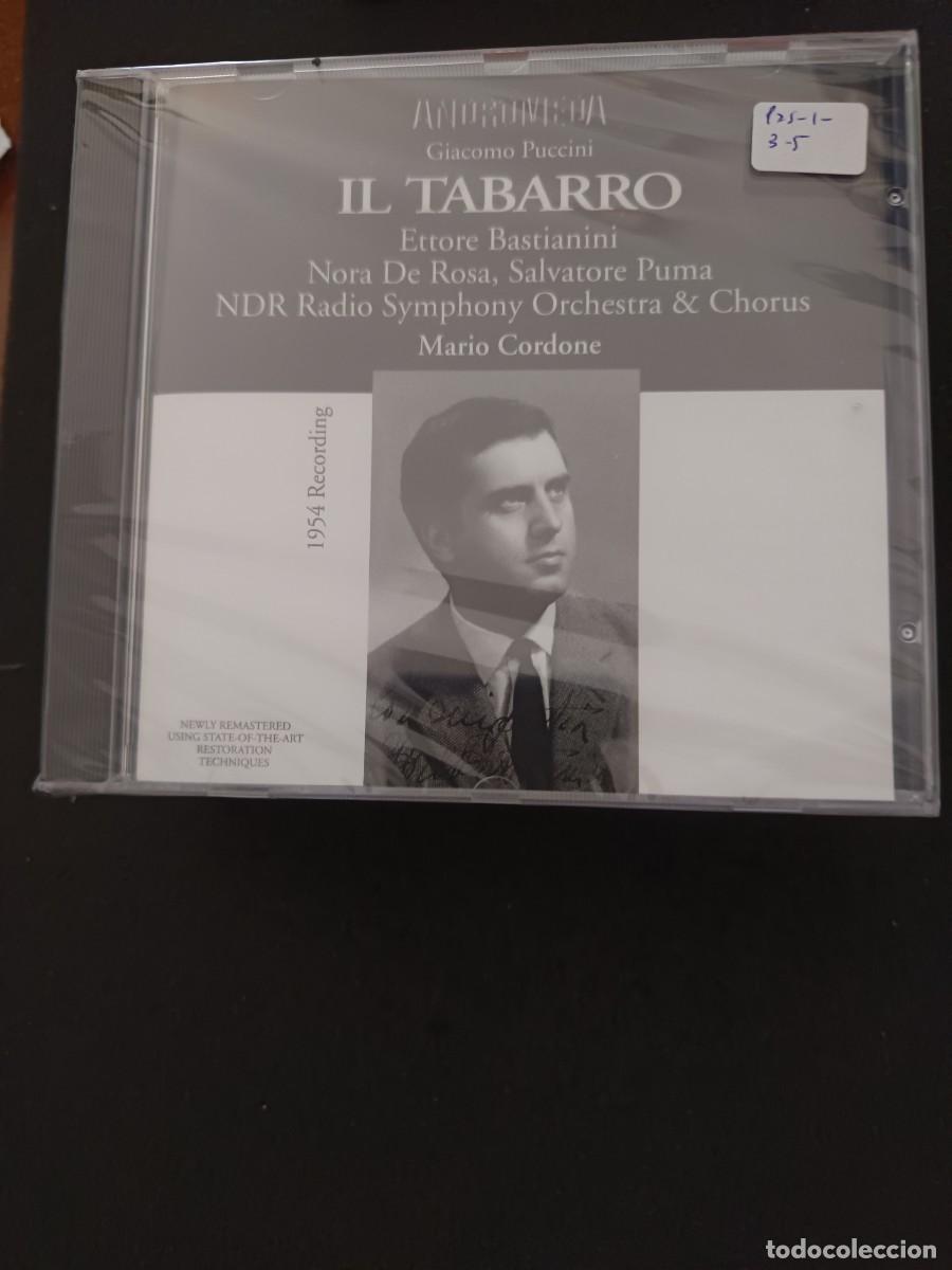 CDs de M&uacute;sica: PUCCINI: IL TABARRO. DIR.: MARIO CORDONE. RECORDING: HAMBURG, JUNE 21. 1954