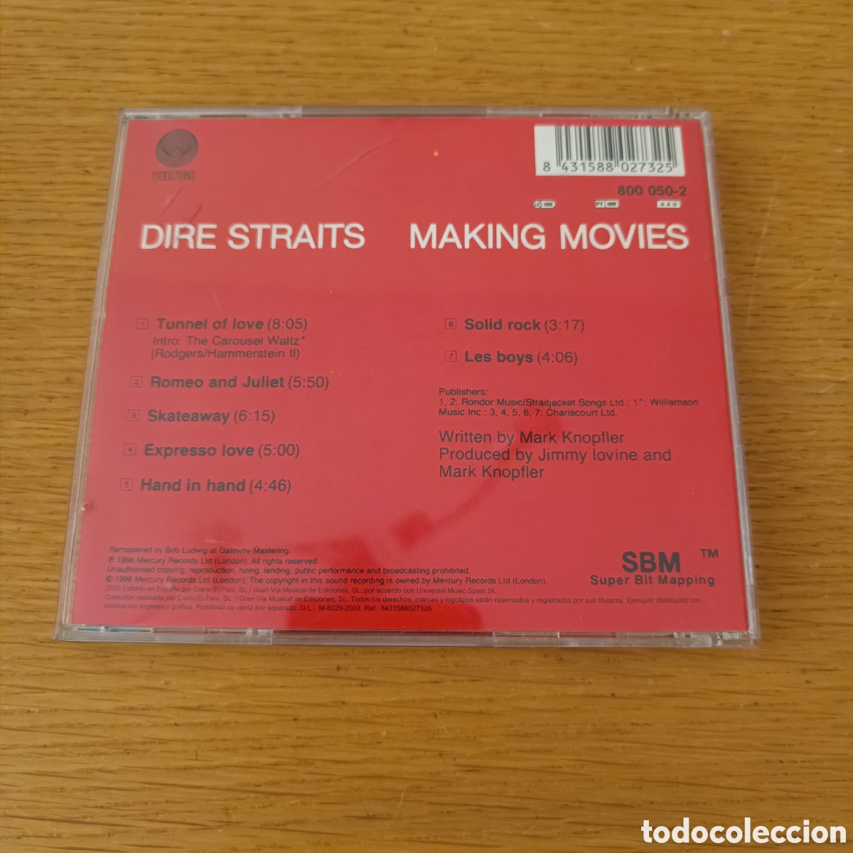 CDs de m&uacute;sica: Dire Straits CD Making Movies - Foto 2
