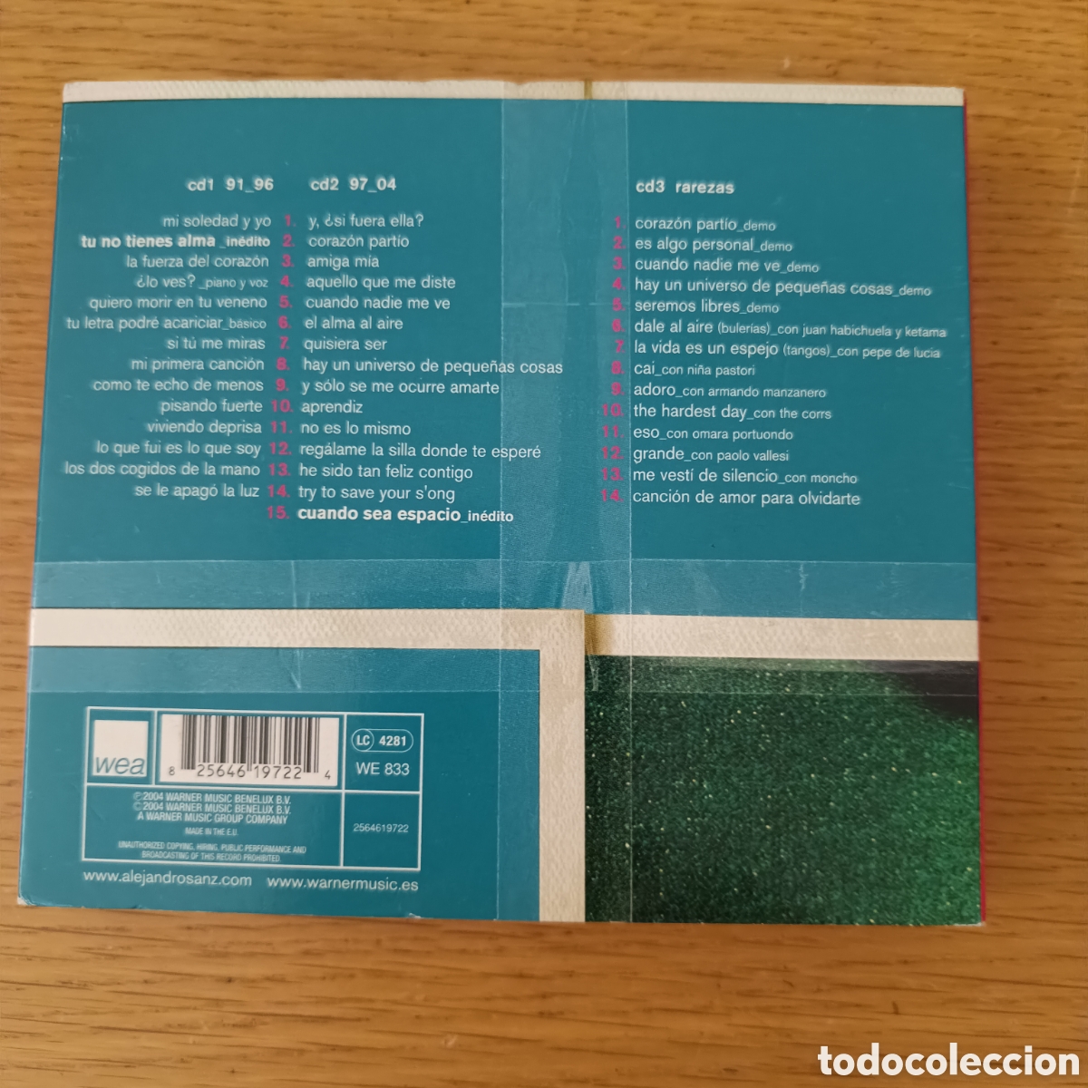 CDs de m&uacute;sica: Alejandro Sanz (3 CDs) Grandes &Eacute;xitos 91_04 - Foto 2