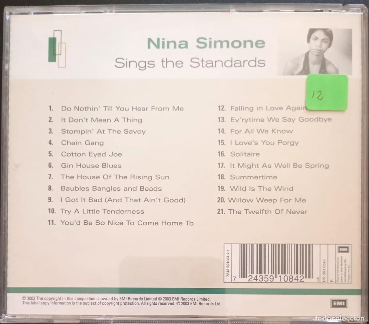CDs de m&uacute;sica: Nina Simone &ndash; Sings The Standards - Foto 2