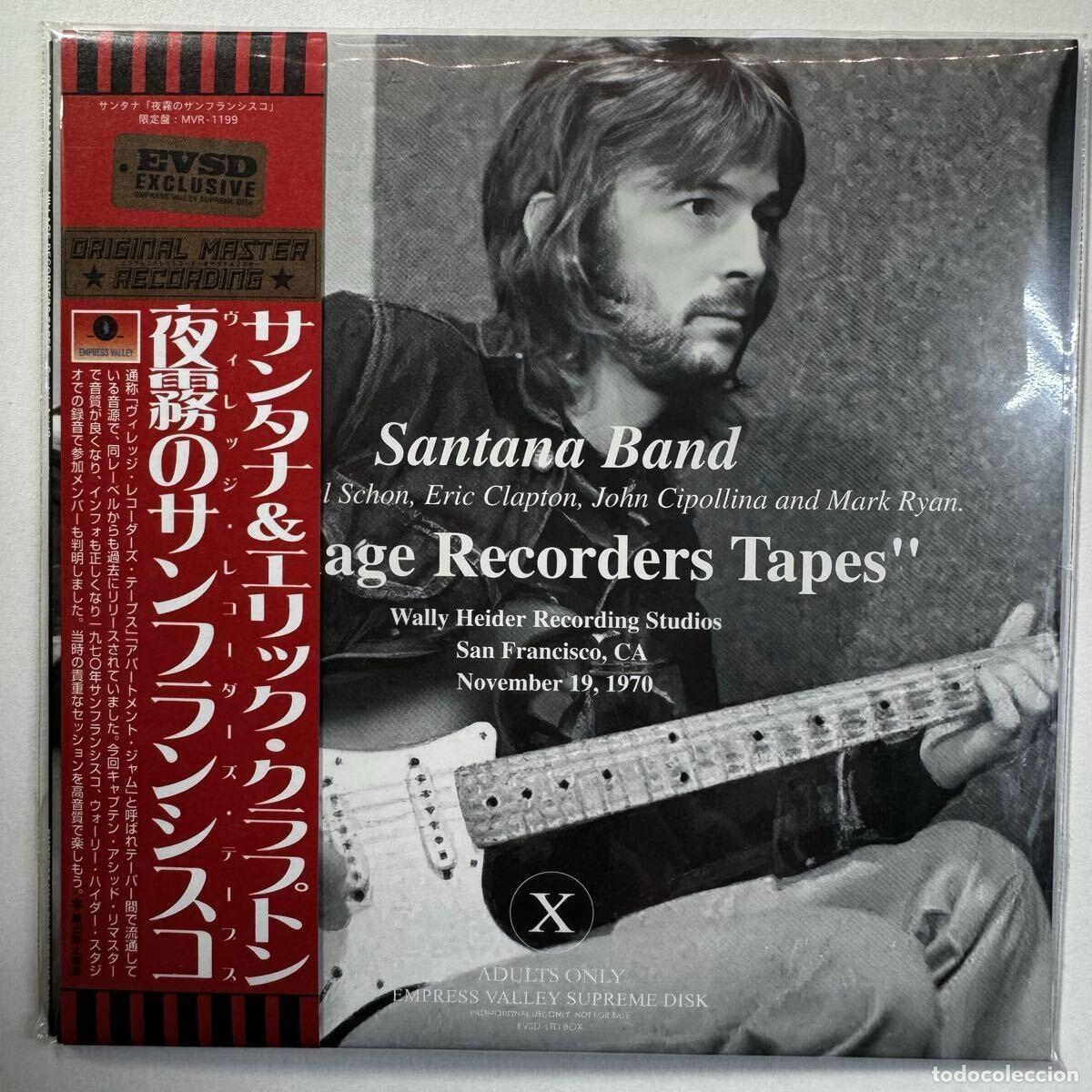CDs de M&uacute;sica: SANTANA & ERIC CLAPTON - VILLAGE RECORDERS TAPES - REMASTER CD EMPRESS VALLEY