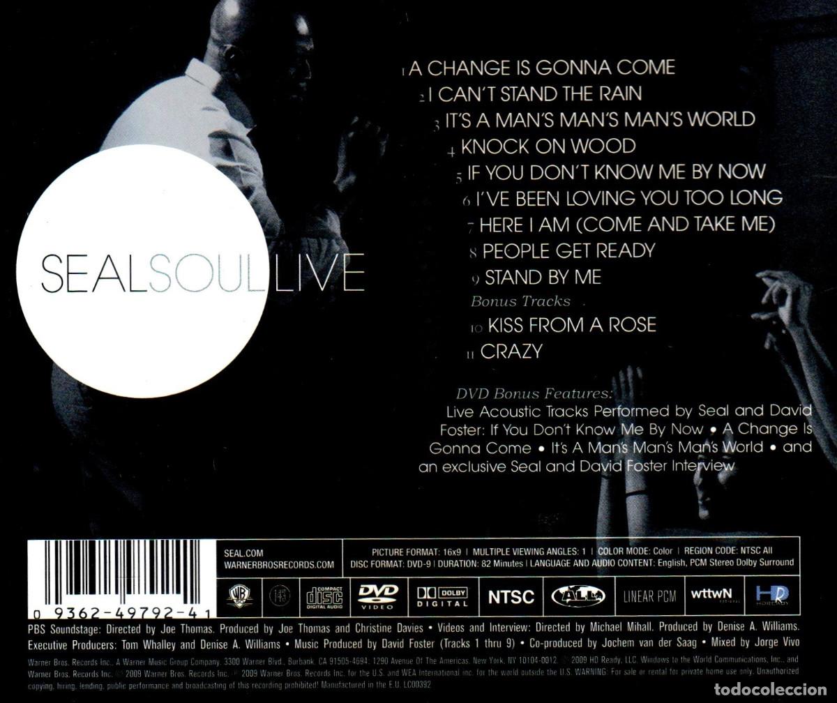 CDs de m&uacute;sica: [CD+DVD]. SEAL. SOUL LIVE. - Foto 2
